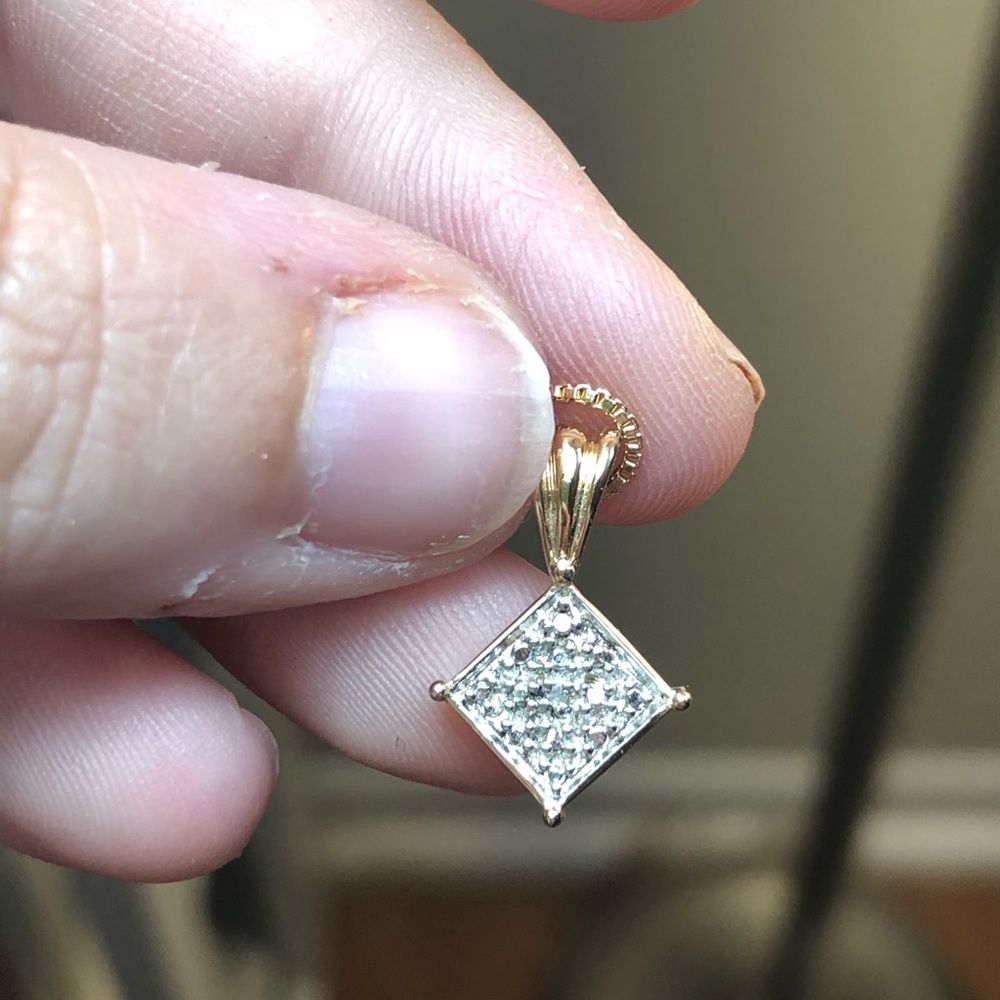 Gold-Fill Diamond Accent Necklace